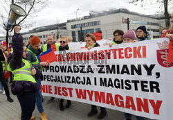Protest pielęgniarek i położnych Szpitala Uniwersyteckiego w Krakowie