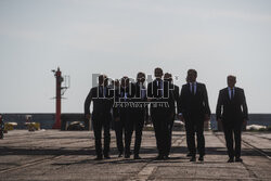 Premier Mateusz Morawiecki w porcie w Gdyni