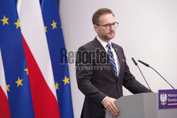 Konferencja ministra rozwoju i technologii Waldemara Budy