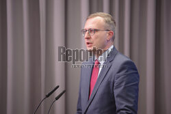 Konferencja ministra rozwoju i technologii Waldemara Budy