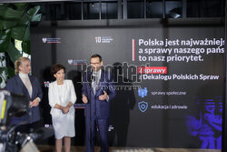 Konferencja  z udzialem premiera Mateusza Morawieckiego w Radości