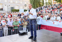 Wiec Donalda Tuska w Skarżysku-Kamiennej