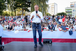 Wiec Donalda Tuska w Skarżysku-Kamiennej