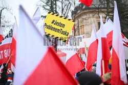 Protest Wolnych Polaków przed Trybunałem Konstytucyjnym