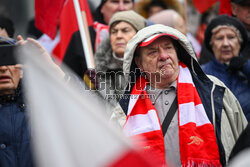 Protest Wolnych Polaków przed Trybunałem Konstytucyjnym