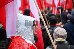 Protest Wolnych Polaków przed Trybunałem Konstytucyjnym