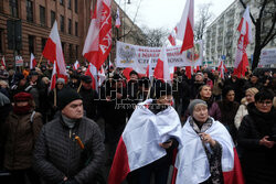 Protest Wolnych Polaków przed Trybunałem Konstytucyjnym