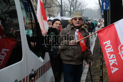 Protest Wolnych Polaków przed Trybunałem Konstytucyjnym