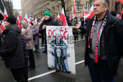 Protest Wolnych Polaków przed Trybunałem Konstytucyjnym