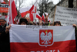 Protest Wolnych Polaków przed Trybunałem Konstytucyjnym