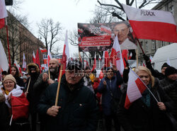 Protest Wolnych Polaków przed Trybunałem Konstytucyjnym