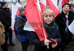 Protest Wolnych Polaków przed Trybunałem Konstytucyjnym