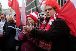 Protest Wolnych Polaków przed Trybunałem Konstytucyjnym