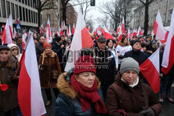 Protest Wolnych Polaków przed Trybunałem Konstytucyjnym