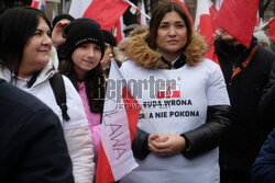 Protest Wolnych Polaków przed Trybunałem Konstytucyjnym