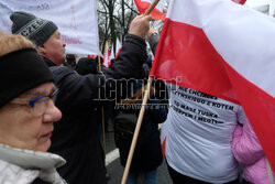 Protest Wolnych Polaków przed Trybunałem Konstytucyjnym