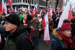 Protest Wolnych Polaków przed Trybunałem Konstytucyjnym