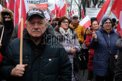 Protest Wolnych Polaków przed Trybunałem Konstytucyjnym