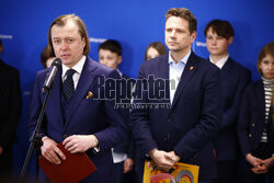 Konferencja prasowa Rafała Trzaskowskiego