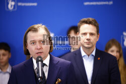 Konferencja prasowa Rafała Trzaskowskiego