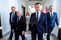 Konferencja Jarosława Kaczyńskiego w Sejmie