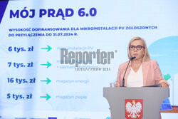 Konferencja ministry klimatu nt programu "Mój prąd"