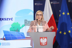 Konferencja ministry klimatu nt programu "Mój prąd"