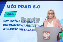 Konferencja ministry klimatu nt programu "Mój prąd"