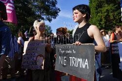 Demonstracja "Aborcja! Tak!" przed Sejmem