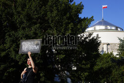 Demonstracja "Aborcja! Tak!" przed Sejmem