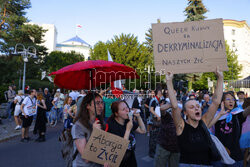 Demonstracja "Aborcja! Tak!" przed Sejmem