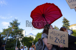 Demonstracja "Aborcja! Tak!" przed Sejmem