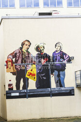 Nowy mural na ścianie Wydziału Humanistycznego UWM w Olsztynie