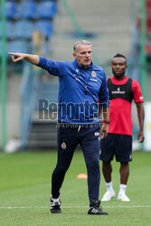 Oficjalny trening i konferencja przed IV rundą eliminacji do Ligi Konferencji. Wisla Krakow - Cercle Brugge