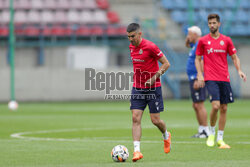 Oficjalny trening i konferencja przed IV rundą eliminacji do Ligi Konferencji. Wisla Krakow - Cercle Brugge