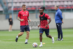 Oficjalny trening i konferencja przed IV rundą eliminacji do Ligi Konferencji. Wisla Krakow - Cercle Brugge