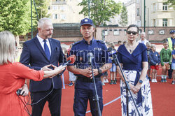 Briefing prasowy "Bezpieczna droga do szkoły"  w Olsztynie