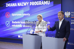 Wspólna konferencja Ministry Edukacji i Ministra Sportu