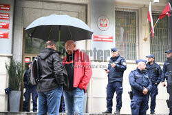 Protest górników w Warszawie