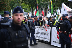 Protest górników z kopalni Bogdanka w Warszawie