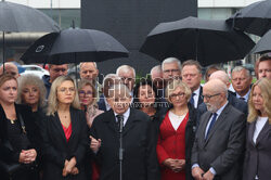 Konferencja Jarosława Kaczyńskiego na Placu Piłsudskiego