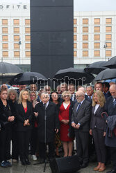 Konferencja Jarosława Kaczyńskiego na Placu Piłsudskiego