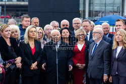 Konferencja Jarosława Kaczyńskiego na Placu Piłsudskiego