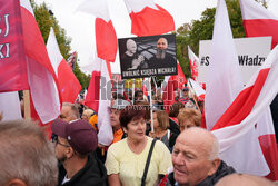 Protest PiS przed Ministerstwem Sprawiedliwości