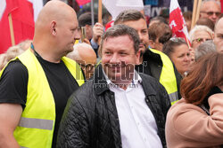 Protest PiS przed Ministerstwem Sprawiedliwości