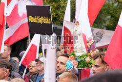 Protest PiS przed Ministerstwem Sprawiedliwości