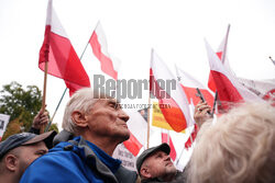 Protest PiS przed Ministerstwem Sprawiedliwości