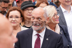 Protest PiS przed Ministerstwem Sprawiedliwości