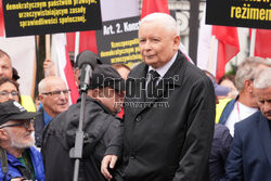 Protest PiS przed Ministerstwem Sprawiedliwości