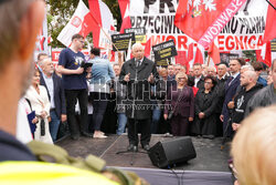 Protest PiS przed Ministerstwem Sprawiedliwości